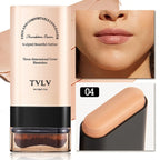 TVLV Velvet Moist Light Eraser Foundation Stick with brush Long-Lasting Flawless Concealer Cream Makeup for Face Beauty Cosmetic