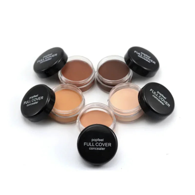 Popfeel Full Cover Concealer Hide Blemish Creamy MakeUp Face Lip Eye Foundation Makeup Contouring Corrector Make Up