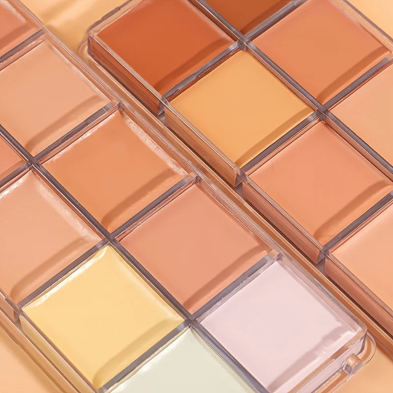 12 Color Concealer Foundation Makeup, Waterproof Skin Tone Correction Concealer, Long-term Full Coverage Makeup Facial Cosmetics
