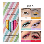 6-Piece Retractable Eyeliner Pencil Set – Waterproof & Smudge-Proof Gel Liners, Colorful Long-Lasting Eye Makeup Kit