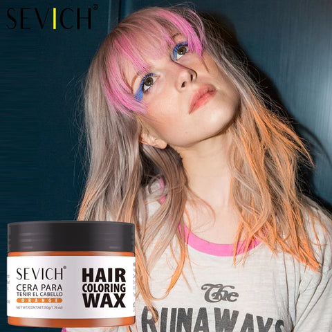 Party One-Time Hair Colour Wax 13 Colors Temporary Hair Dye Mud Easy To Wash Dyed Hair Paste Long Lasting Diy Hair Colour Cream