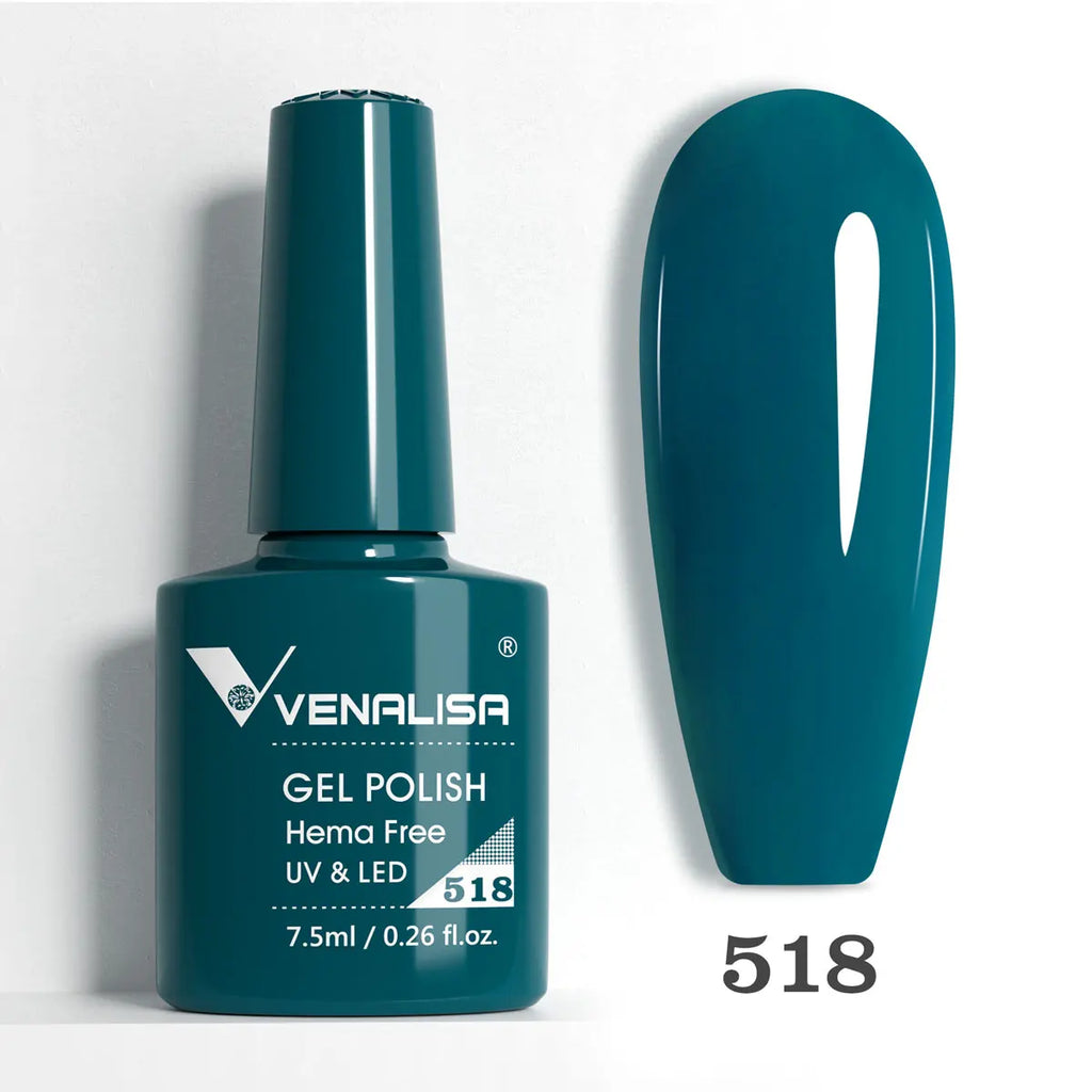 Venalisa HEMA TPO FREE 7.5ml Gel Polish Nail French Pink Jelly Nude Collection Nail Gel Polish Glitter Gorgeous Soak Off UV LED