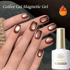 BORN PRETTY 10ml Dark Red Cat Magnetic Gel Nail Polish for Winter Nails DIY Jelly Glass Silver-Light Varnis Semi Permanent