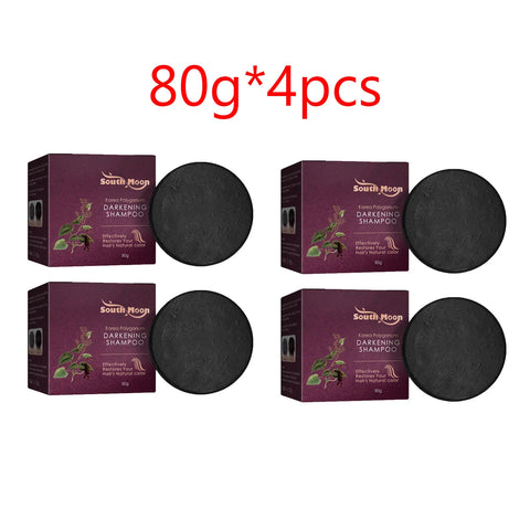 Polygonum Multiflorum Shampoo Soap Remove Dandruff Reduct Hair Loss Restore Natural Black Hair Strengthen Hair Roots Hair Care
