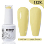 Arte Clavo Transparent Nude Pink Color Jelly Gel Nail Polish Semi Permanent 15ml Top Coat Soak Off UVLED Varnish Nail Art Design