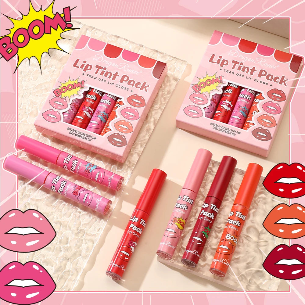Tear off lipstick lipstick moisturizing and moisturizing lipstick lipstick film Tear off lipstick lipstick waterproof and color fast lipstick lipstick case