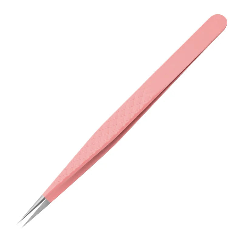 1PC Anti-static Precision Fiber Tip Tweezer Eyelash Extension Eyebrow Set Stainless Steel Beauty Precision Tweezers Makeup Tools