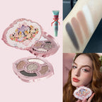 Flower Knows Chocolate Wonder-Shop 8-Color Eyeshadow Palette Matte Shimmer Waterproof Highly Pigmented Long Lasting Makeup