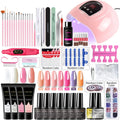 LIMEGIRL Nail Gel Polish Kit Set With UV LED Lamp Dryer Nail Drill Machine Color Nails Gel Kit Soak Off Manicure Tools Set