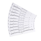 10/50/100pcs Eyebrow Ruler Sticker Tattoo Shape Tool Adhesive Microblading Guide Makeup Measurement Stencil Template Makeup Tool