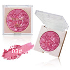 Pearlescent Shimmer Blush Powder, Single-color Blush, Fine Powder, Improves Skin Tone, Blush Without Flying Powder