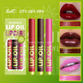 MLSMILE 3pcs/set Press Lipstick Solid Lip Gloss Long-lasting Easy Color Moisturizing Lip Gloss Pearl Mirror Lip Gloss