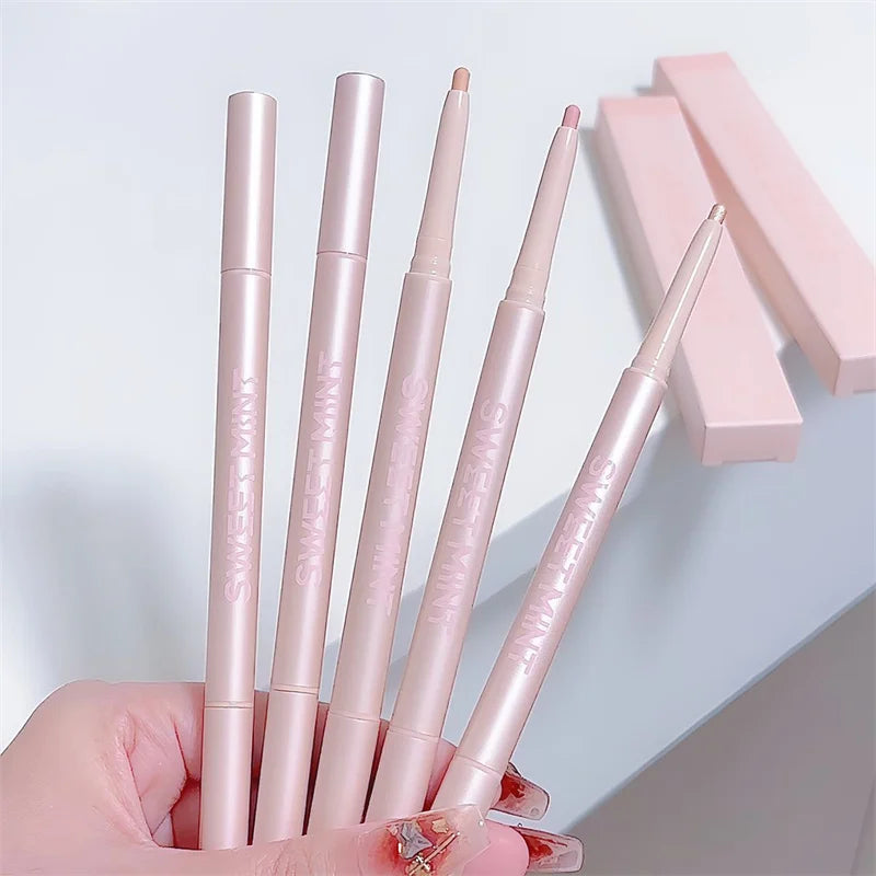 Double-headed Lying Silkworm Pencil Natural Non-smudge Matte Pearlescent Fine Flash Brightening Shadow Pen Highlighting Pen