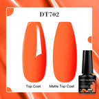 MEET ACROSS 7ml Red Blue Green Metallic Gel Nail Polish Super Bright Mirror Effect Semi Permanent LED UV Gel Nail Art Varnish