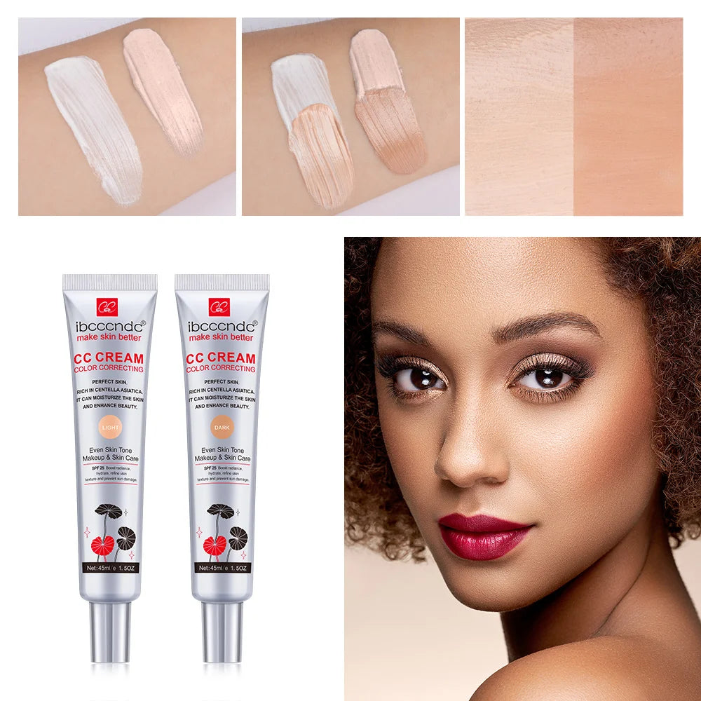 CC Cream Centella Correcting Makeup Before Moisturizing Waterproof Anti-sweat Concealer Lasting Women Makeup Foundation