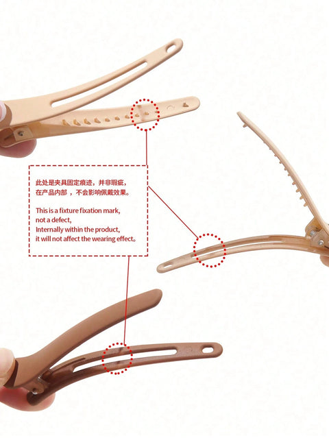 4/12Pcs Side Hair Clips, Salon Clips For Hair Cutting, Washing, Makeup And Styling, Ladies Matte Hair Clips,Back To School