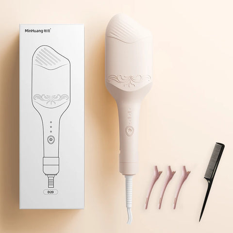 40mm Deep Wave Hair Crimper with Negative Ion - Adjustable Temperature Curling Iron for Long Lasting Wavy Hair, Anti-Frizz