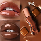Gisou Moisturizing Glazed Plum Lip Balm Lip Oil Gloss Care Of The Lips Benetitnt For Lips Plumping Exfoliating Plumping Gloss