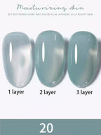 10ml 1-8pcs Milky White Quick Extension Gel Nail Polish Nude Construct Hard Semi Permanent Acrylic Extension Nail Art Varnish