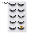 3/5 Pairs Hot Sale Natural Long 3D Mink Lashes Soft Short Faux Cils Handmade Fake Lashes Makeup Tool Eyelash Extension Maquiagem