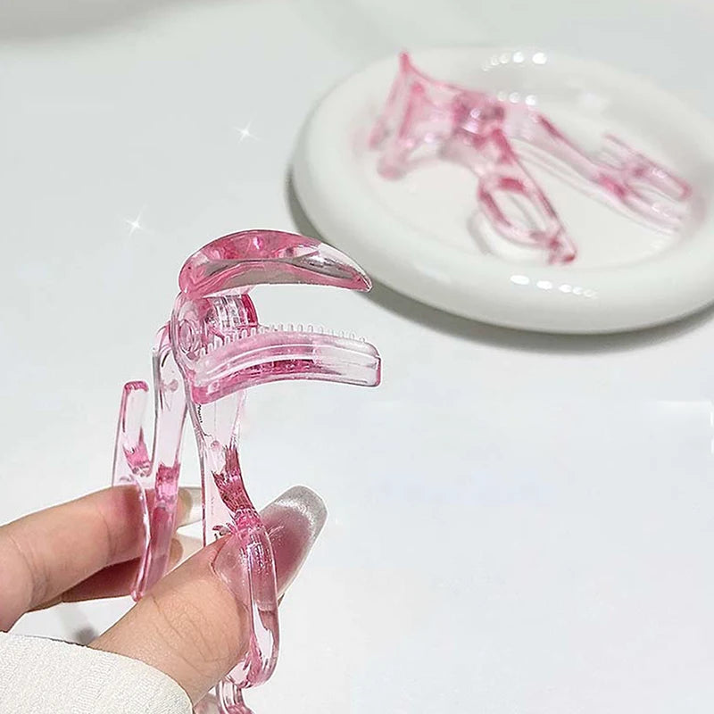 Wide-Angle Portable One-Clip Eyelash Curler Comb Tooth Lashes Styling Tool Easy to Operate Enlarges Eyes Partial Curler