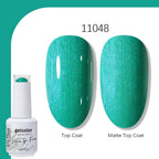 Arte Clavo Solid Color Gel Nail Polish 15ml Soak Off UV LED Gel Semi-Permanent Glitter Polish For Manicure Nail Art Salon Gel