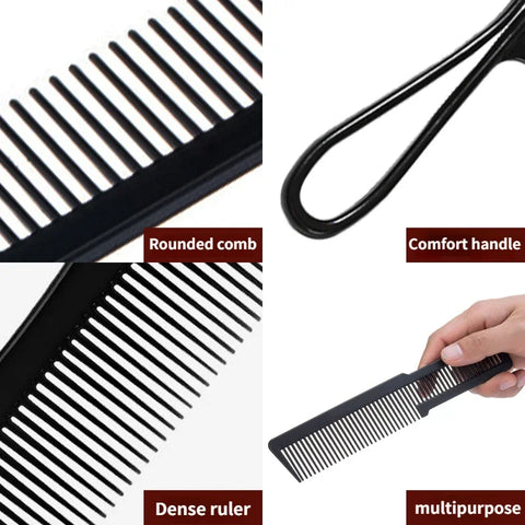 Wide Tooth Curl 2/3/4pcs  Comb Detangling Comb Texture Comb For Curly Wet Wavy Thick Hair Wigs Salon Barber Hairstyle Tool