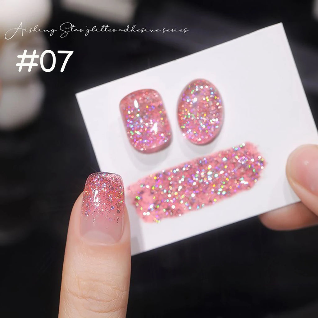 1-12pcs WS Carnival Party Broken Diamonds Nail Gel Polish Summer New Super Flash Quick Dry Long Lasting Nail Art Nail Supplies