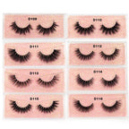 False Eyelashes 3D Mink Lashes Soft Fluffy Natural Long Fake Lashes Full Stripe False Eyelash Volume Eye Lashes for Makeup D101
