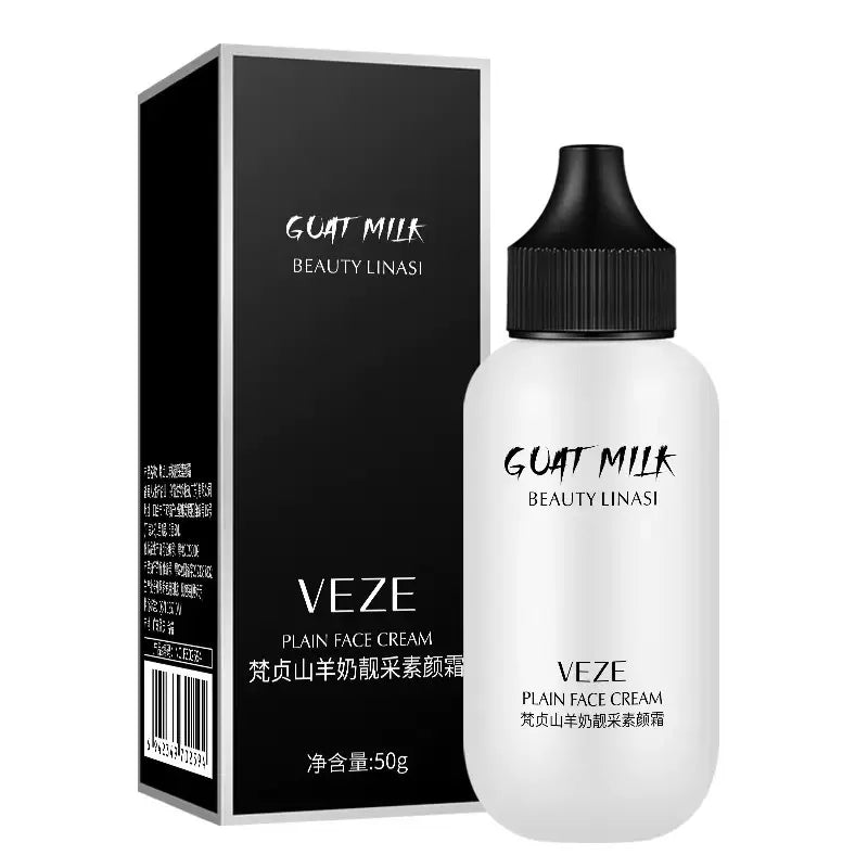 Matte Face Liquid Foundation Goat Milk Cream Natural Whitening Full Coverage Waterproof Brightening Cover Dark Circle Concealer