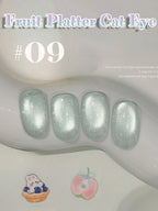 MIANEL 12ML 1-12pcs Jiannan Bistro Cat Eye Gel Nail Polish Blue Nails White Nails Pink Nails Nail Art Use Nail Supplies