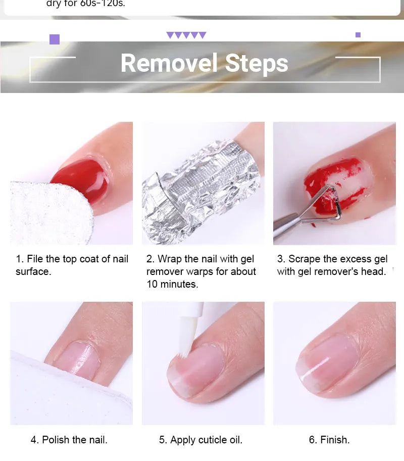 LILYCUTE 7ml  Mirror Metallic Nail Polish No Need of UV LED Lamp Nail Supplies Vernis Red Purple Mirror Effect for Nails