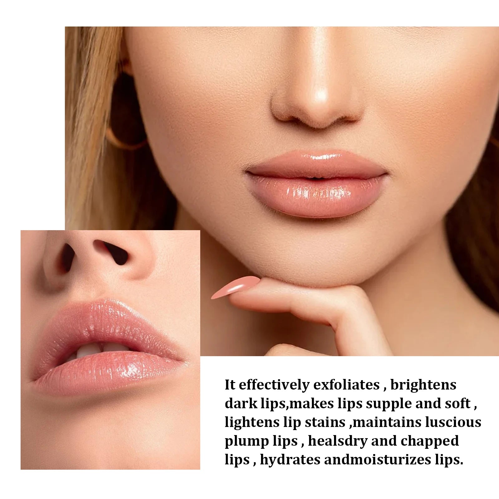 EELHOE Lip Scrub for Brightening: Cleansing Lip Keratin & Dead Skin, Moisturizing, Softening, Hydrating Lip Scrub