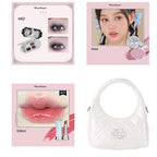 Flower Knows All In One Makeup Set Gift Box Garden Cushion Cream Foundation Matte Blush Long Lasting Velvet Lip Cream With Bag