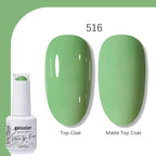Arte Clavo Solid Color Gel Nail Polish 15ml Soak Off UV LED Gel Semi-Permanent Glitter Polish For Manicure Nail Art Salon Gel