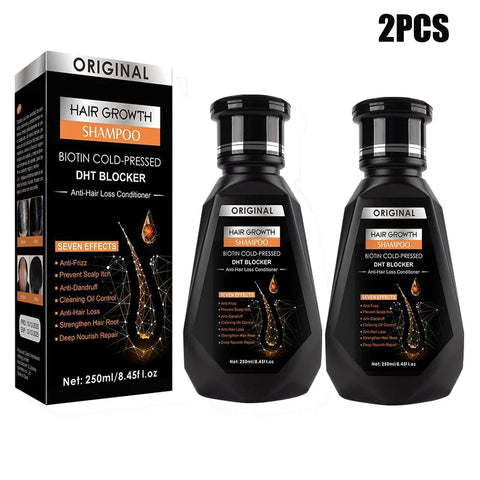 250ML Biotin Shampoo For Hair Growth And Thinning Hair – Ginger Shampoo Thickening Formula For Hair Loss Treatment For Women Men