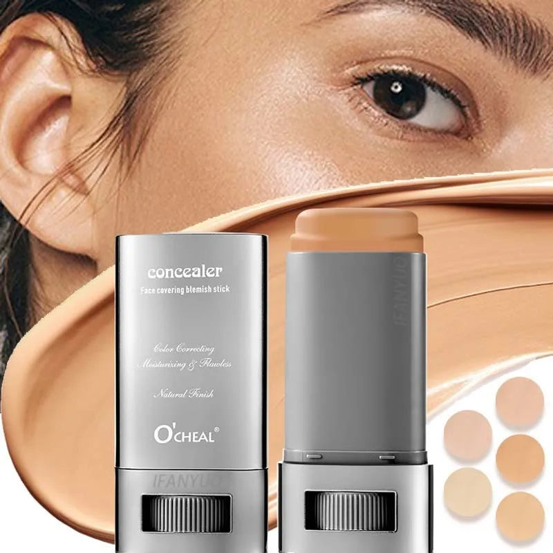 Matte Foundation Cream Stick Waterproof Lasting Oil-control Cover Acne Base Smooth Makeup Moisturize Brighten Concealer Lip Base
