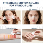 200pcs Thin Cotton Pads, Stretchable Cotton Wipes for Face Thin Silken Wipes Makeup Remover Cotton Pad for Wet Application Toner