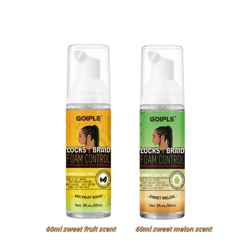 60ml High Shine Braid Mousse Moisturize and Styling Foam Mist Frizz Control Braiding Spray Cleaning Braids Lock & Twist Products
