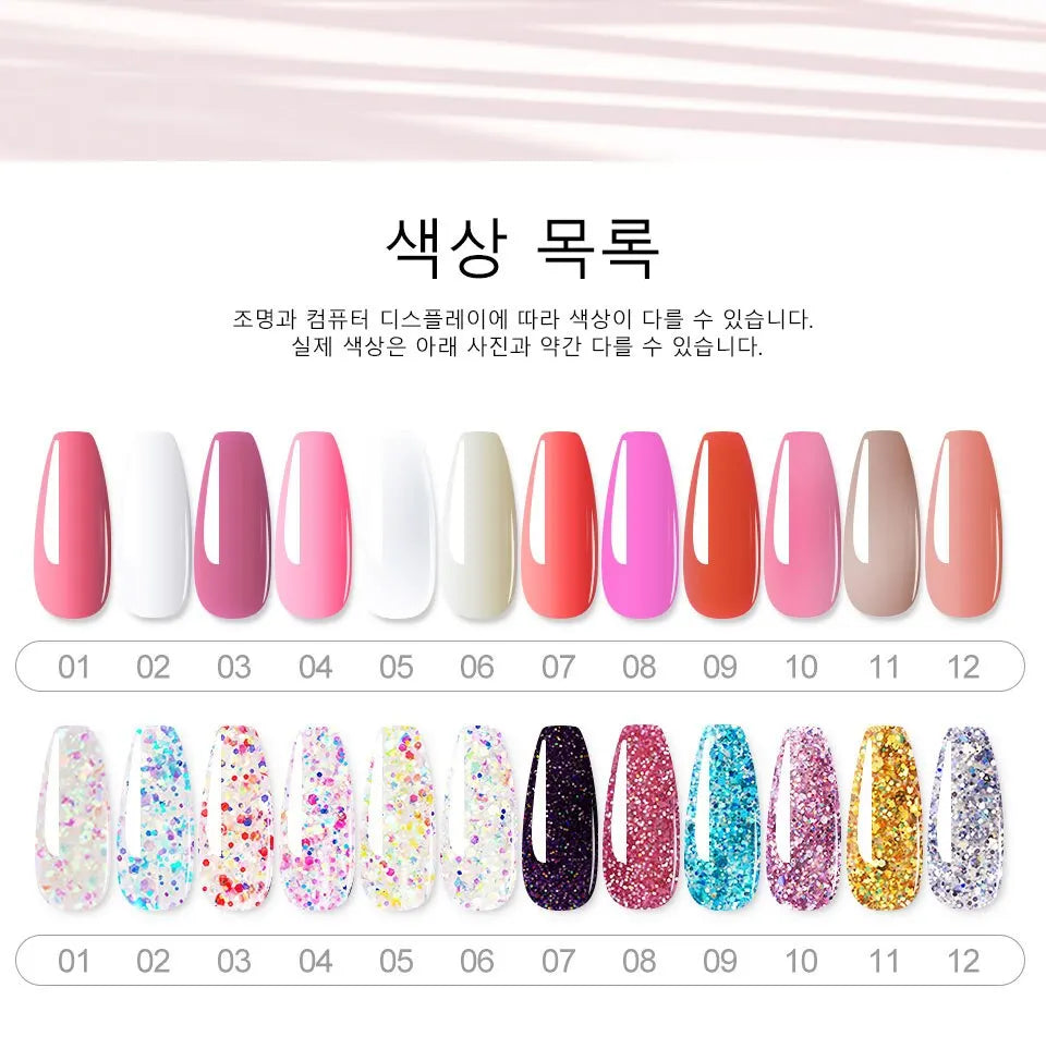 Poly Nail Gel Set 6W LED Lamp Full Manicure Set Vernis Semi Permanent Quick Extension Nail Kit Gel Set For Nails Tool Kit