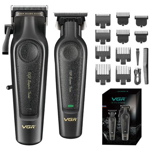 VGR Combo Set Barber Clippers Set Man Professional Vgr 197 995 Man Clippers Trimmer Set 33
