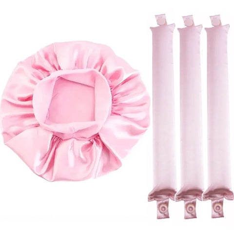Heatless Curling Rod Headband Lazy Hair Curler No Heat Hair Rollers Curls Sleeping Soft Flexi Rod with Bonnet Hair Styling Tools