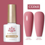 BORN PRETTY 10ml Gel Nail Polish Gel 130 Colors Semi Permanent Solid Nail Gel Varnish Soak Off UV Gel for Base Top Coat