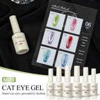 Magnetic Cat Eye Gel Nail Polish Set Red Pink UV Soak Off Gel Varnish Crystal 15ml Cat Eye Gel Lacquer Art Nails With Display