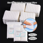 Soft Disposable Nail Polish Remover Pads - Lint-Free Soak Wipe Cleaning Patches for Manicure & Pedicure, Cosmetic Tools for Nail