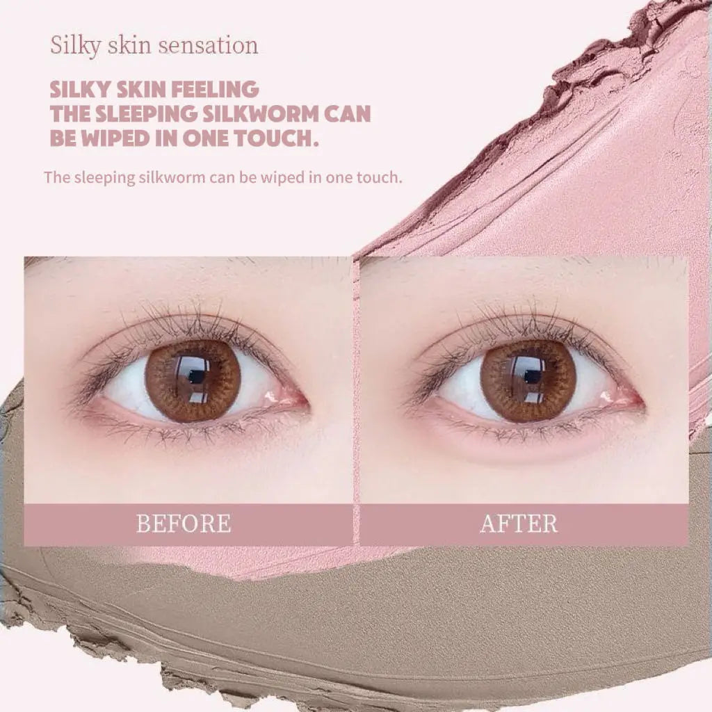 Bicolor Under Eye Pencil 2 In 1 Brightening Highlighter Nude Pink Shadow Stick Aegyo Sal Lying Silkworm Eeyshadow Lash Makeup