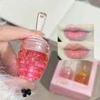 Small Honeypot Lip Oil Moisturizing and Fading Lip Pattern Water Lip Balm Dudu Lips
