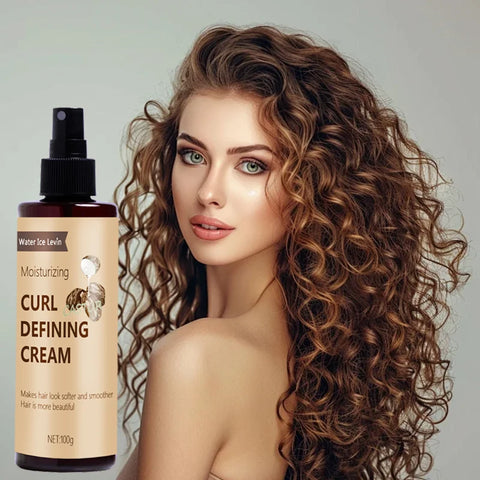 Curl Defining Cream with Keratin & Biotin - Moisturizing Formula for Softer Curls - All Hair Types