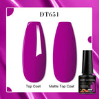 MEET ACROSS 7ml Red Blue Green Metallic Gel Nail Polish Super Bright Mirror Effect Semi Permanent LED UV Gel Nail Art Varnish