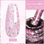 7ml Champagne Gold Sliver Reflective Nail Gel Polish Sparkling Shining Glitter Pink Red Nail Supplies Semi Permanent Gel Varnish